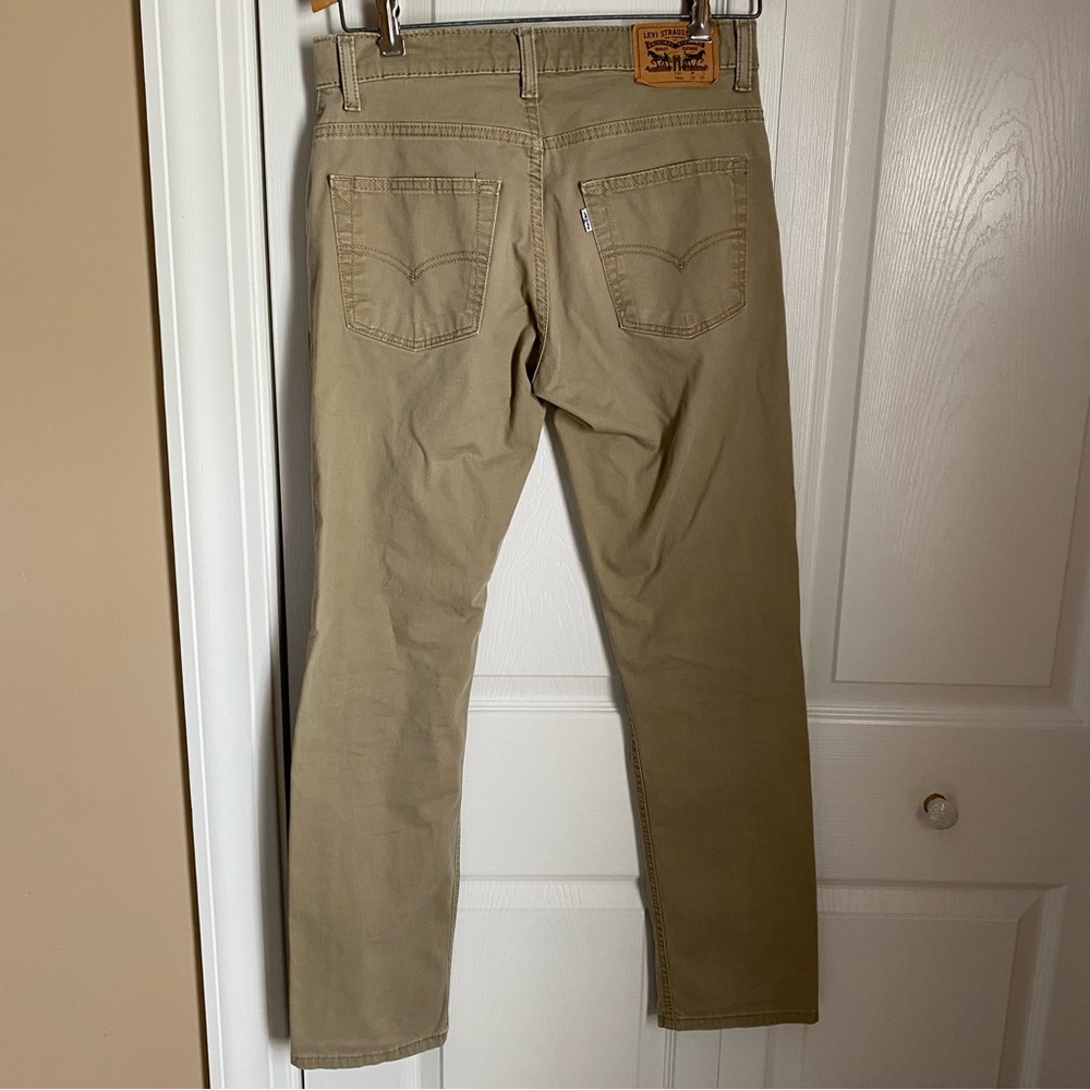 Levi's Tan Khaki Cotton 511 Slim Pants 18Reg 29/29 Preppy Casual School Vacation